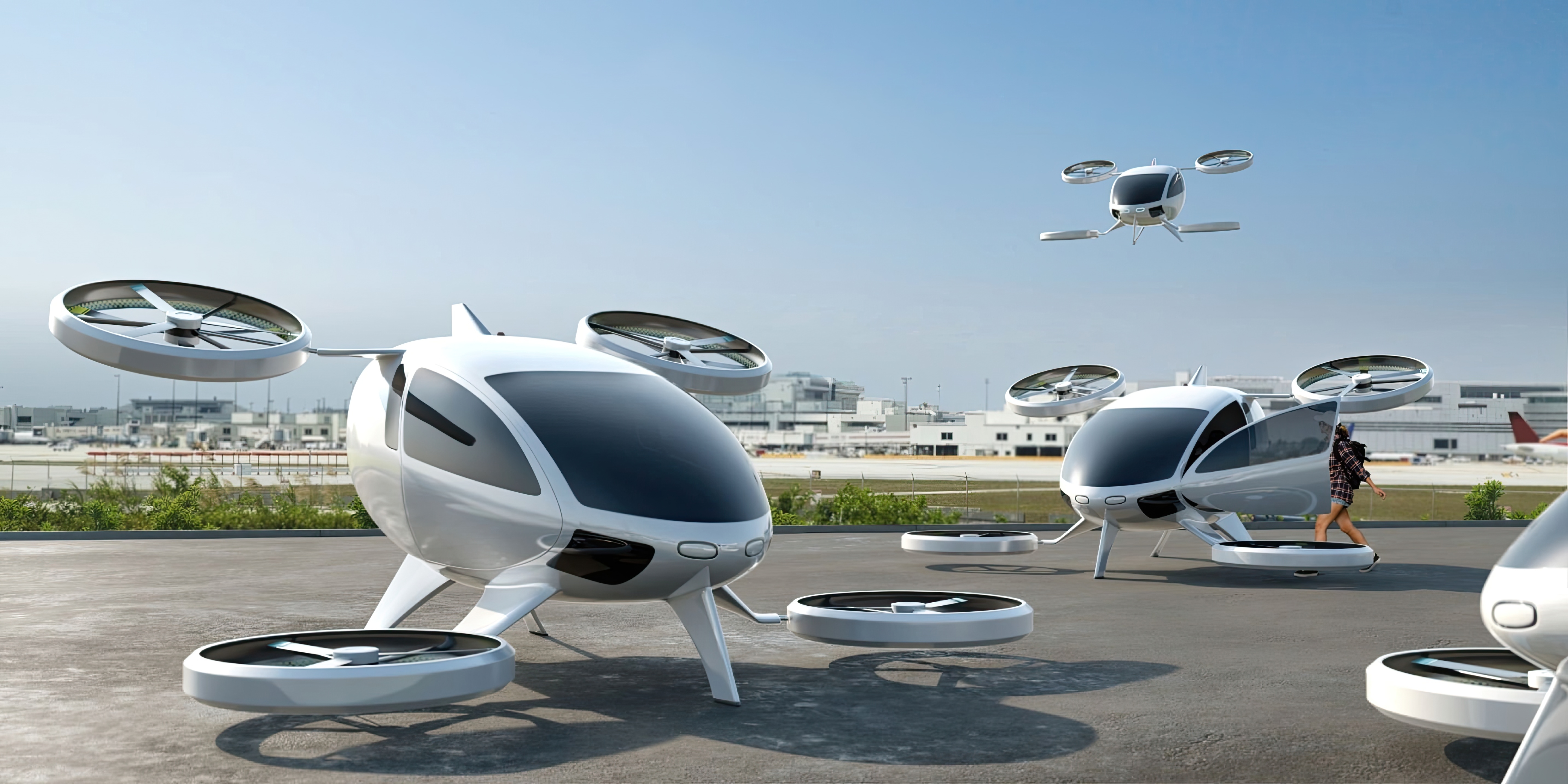 Artist impression of eVTOL aircraft