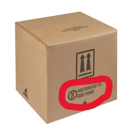 UN Standard Outer Packaging with Inner receptacles - closed box