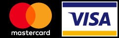 Accepted payment cards (Mastercard and Visa)