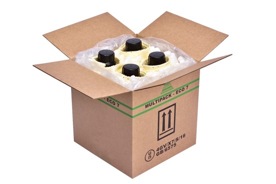 UN Standard Outer Packaging with Inner receptacles – open box